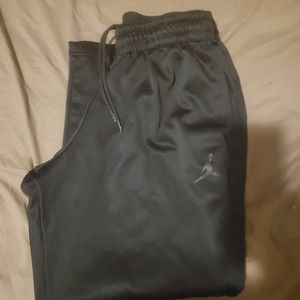 Jordan brand polyster.  Great condition. Size men's large but fits more like med